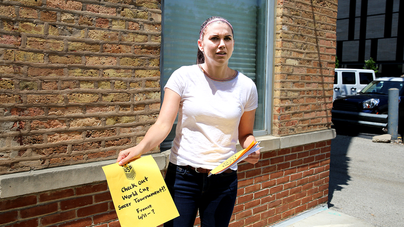 Illustration for article titled U.S. Women’s Soccer Team Handing Out Flyers To Advertise World Cup Tournament